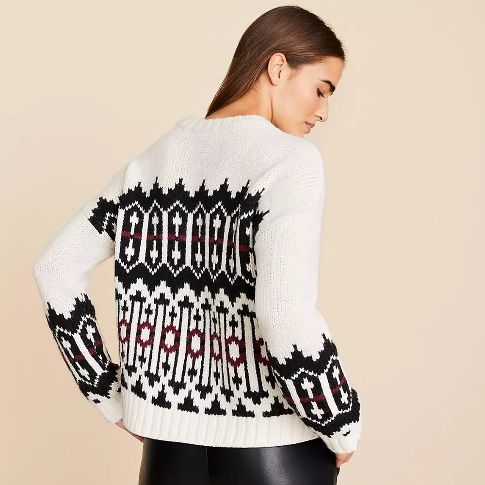 Lou & Grey Fair Isle Slouchy Sweater